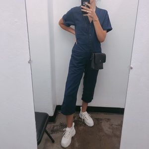 ASOS Blue Cotton Jumpsuit/ Boilersuit